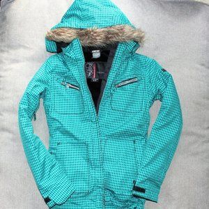 Ride Snowboards Women's Fitted Teal Snow Jacket
